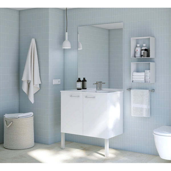 Ebern Designs Jamespaul 800Mm Wall Mounted Single Bathroom Vanity with